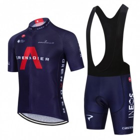 Tenue Maillot + Cuissard à Bretelles 2021 Ineos Grenadiers N003